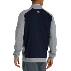 FootJoy Tech Sweater 7 FootJoy Tech Sweater -Callaway Store footjoy tech sweater navy heather grey back itempicture