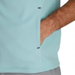 FootJoy ThermoSeries Fleece Back Vest 9 FootJoy ThermoSeries Fleece Back Vest -Callaway Store footjoy thermoseries fleece back vest seaglass detail itempicture