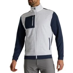 FootJoy ThermoSeries Hybrid Jacket -Callaway Store footjoy thermoseries hybrid jacket white navy itempicture