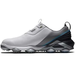 FootJoy Tour Alpha Golf Shoes White/Grey/Blue 9 FootJoy Tour Alpha Golf Shoes White/Grey/Blue -Callaway Store footjoy tour alpha golf shoes white grey blue side itempicture