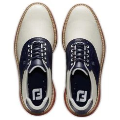 FootJoy Traditions SL Golf Shoes Cream/Navy -Callaway Store footjoy traditions sl golf shoes cream navy 57925 top itempicture