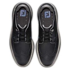 FootJoy Traditions Wing Tip Golf Shoes Black/Blue/Grey 13 FootJoy Traditions Wing Tip Golf Shoes Black/Blue/Grey -Callaway Store footjoy traditions wing tip golf shoes black blue grey top itempicture