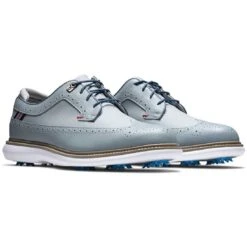 FootJoy Traditions Wing Tip Golf Shoes Grey/Navy/Red 10 FootJoy Traditions Wing Tip Golf Shoes Grey/Navy/Red -Callaway Store footjoy traditions wing tip golf shoes grey navy red pair itempicture