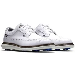 FootJoy Traditions Wing Tip Golf Shoes White/Navy/Grey 10 FootJoy Traditions Wing Tip Golf Shoes White/Navy/Grey -Callaway Store footjoy traditions wing tip golf shoes white navy grey pair itempicture