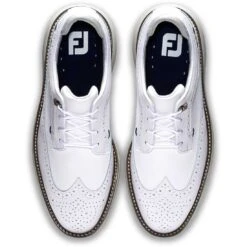 FootJoy Traditions Wing Tip Golf Shoes White/Navy/Grey 13 FootJoy Traditions Wing Tip Golf Shoes White/Navy/Grey -Callaway Store footjoy traditions wing tip golf shoes white navy grey top itempicture