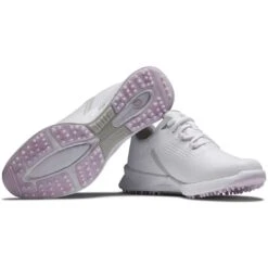 FootJoy Women's FJ Fuel Golf Shoes White/White/Pink 10 FootJoy Women's FJ Fuel Golf Shoes White/White/Pink -Callaway Store footjoy womens fj fuel golf shoes 92373 white white pink beauty itempicture