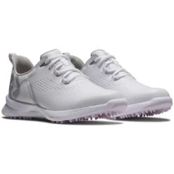 FootJoy Women's FJ Fuel Golf Shoes White/White/Pink 9 FootJoy Women's FJ Fuel Golf Shoes White/White/Pink -Callaway Store footjoy womens fj fuel golf shoes 92373 white white pink pair itempicture