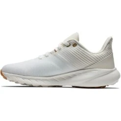 FootJoy Women's Flex Golf Shoes White/Beige 12 FootJoy Women's Flex Golf Shoes White/Beige -Callaway Store footjoy womens flex golf shoes white beige 95718 spine itempicture