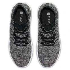 FootJoy Women's Flex XP Golf Shoes Black/Charcoal -Callaway Store footjoy womens flex xp golf shoes black charcoal top itempicture