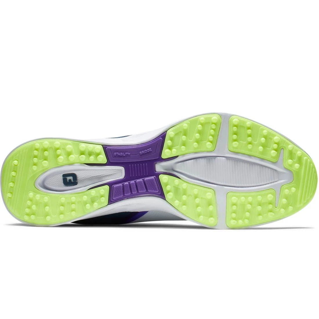 FootJoy Women's Fuel Sport Golf Shoes White/Navy 2 FootJoy Women's Fuel Sport Golf Shoes White/Navy - Image 2