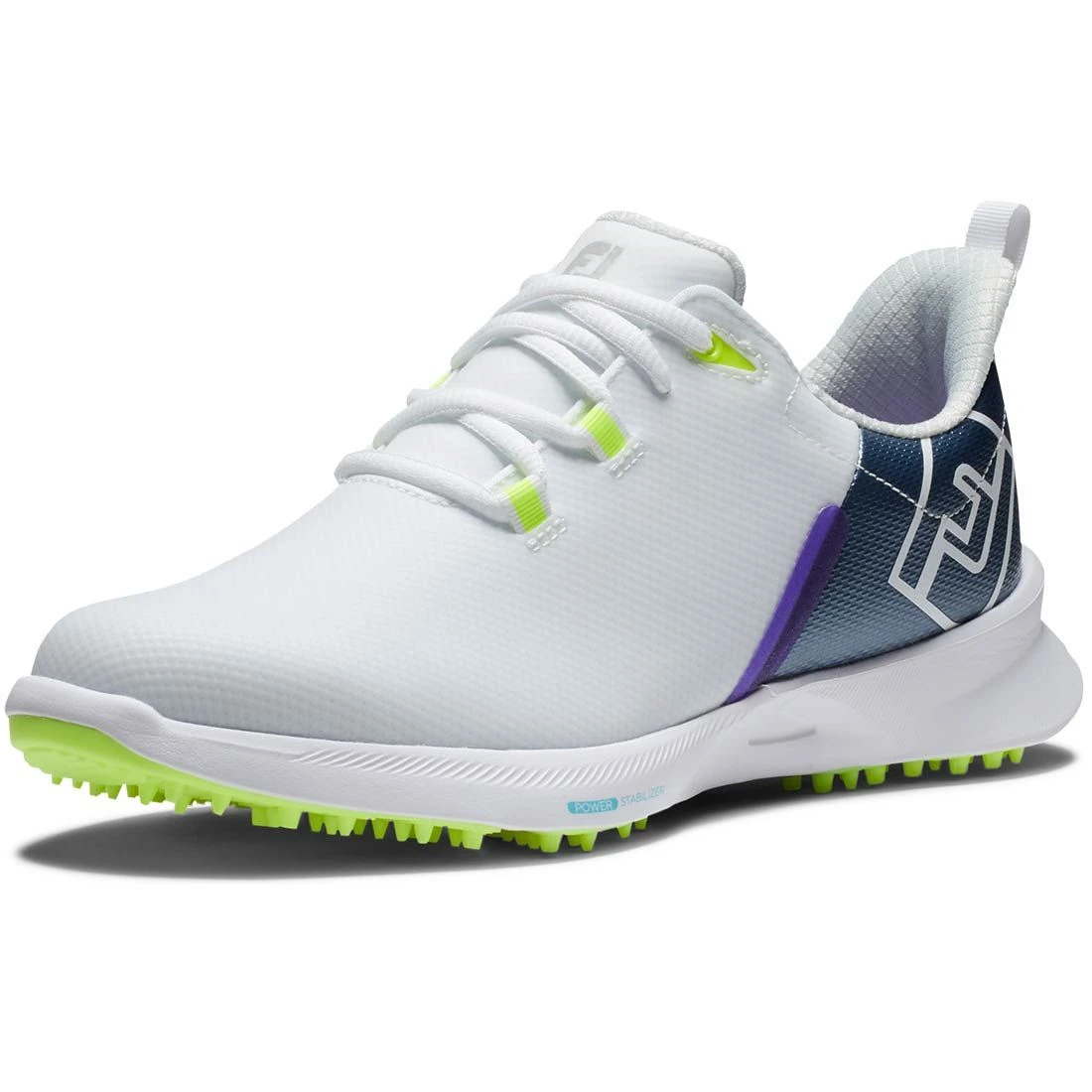 FootJoy Women's Fuel Sport Golf Shoes White/Navy 3 FootJoy Women's Fuel Sport Golf Shoes White/Navy - Image 3
