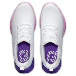 FootJoy Women's Fuel Sport Golf Shoes White/Purple -Callaway Store footjoy womens fuel sport golf shoes white purple 90547 top itempicture
