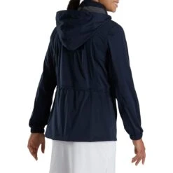 FootJoy Women's HydroKnit Rain Jacket -Callaway Store footjoy womens hydroknit rain jacket navy back itempicture