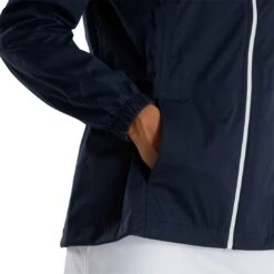 FootJoy Women's HydroKnit Rain Jacket -Callaway Store footjoy womens hydroknit rain jacket navy detail itempicture