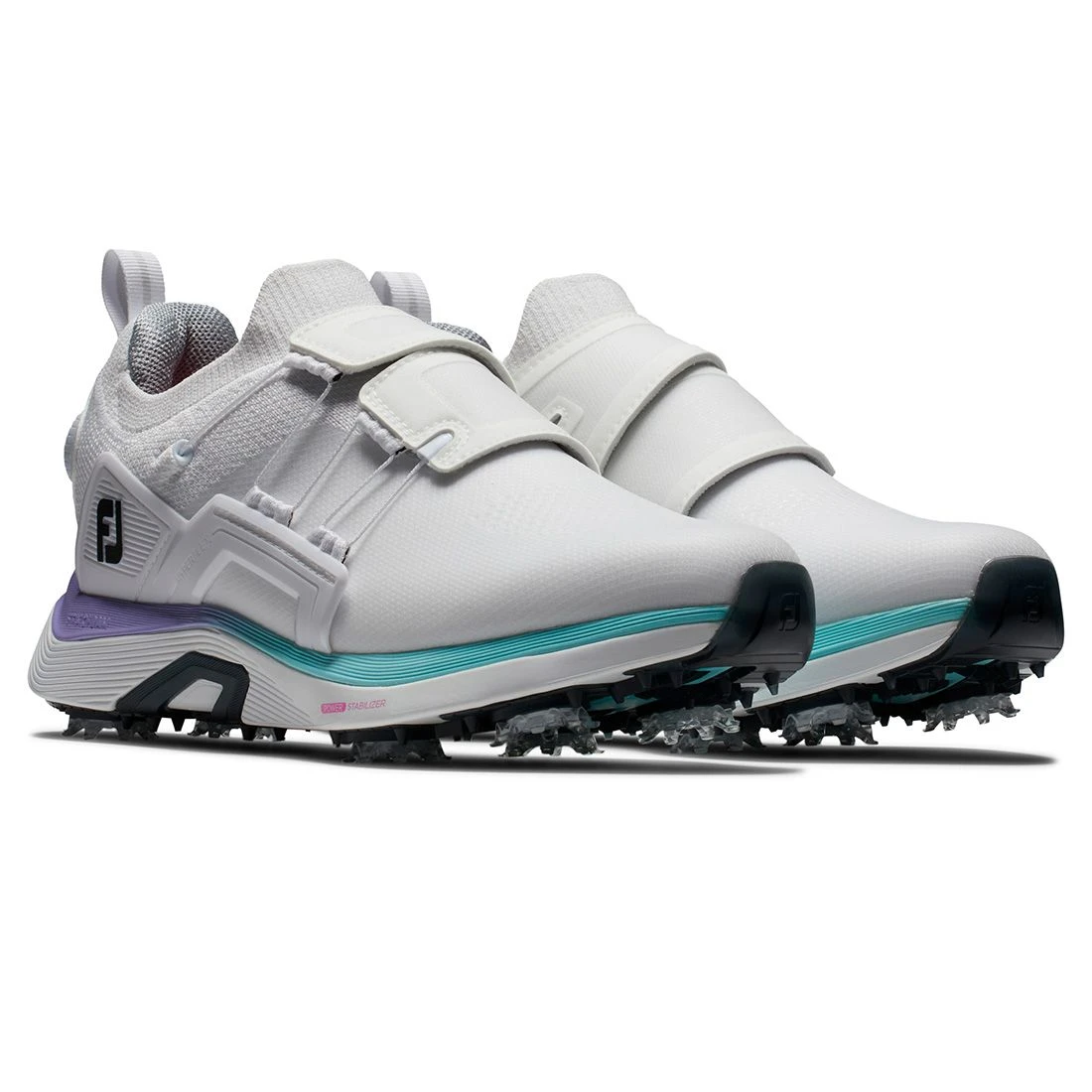 FootJoy Women's HyperFlex BOA Golf Shoes White/Purple 3 FootJoy Women's HyperFlex BOA Golf Shoes White/Purple - Image 3
