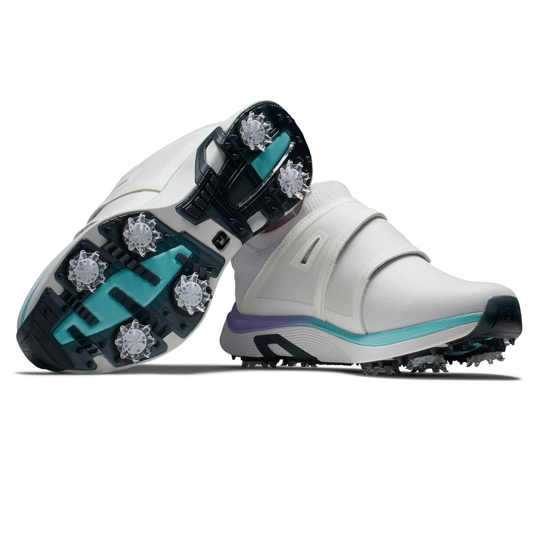 FootJoy Women's HyperFlex BOA Golf Shoes White/Purple 4 FootJoy Women's HyperFlex BOA Golf Shoes White/Purple - Image 4