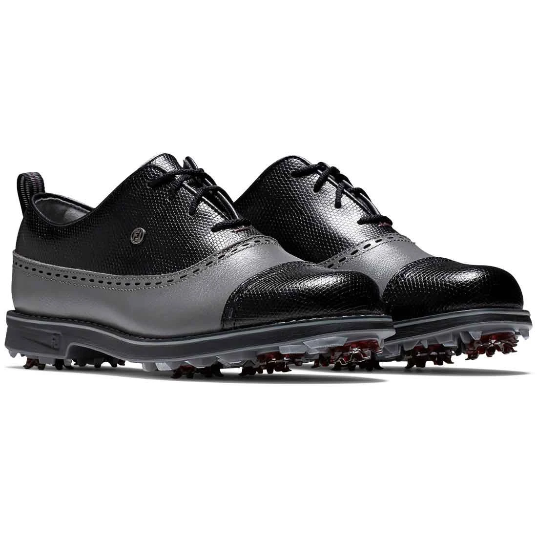 FootJoy Women's Premiere Series Golf Shoes Cap Toe Charcoal/Black 4 FootJoy Women's Premiere Series Golf Shoes Cap Toe Charcoal/Black - Image 4