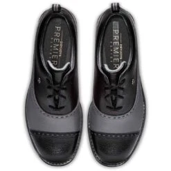 FootJoy Women's Premiere Series Golf Shoes Cap Toe Charcoal/Black 12 FootJoy Women's Premiere Series Golf Shoes Cap Toe Charcoal/Black -Callaway Store footjoy womens premiere series golf shoes charcoal black cap toe top itempicture