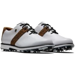 FootJoy Women's Premiere Series Golf Shoes White/Leopard 10 FootJoy Women's Premiere Series Golf Shoes White/Leopard -Callaway Store footjoy womens premiere series golf shoes white leopard 99041 pair itempicture