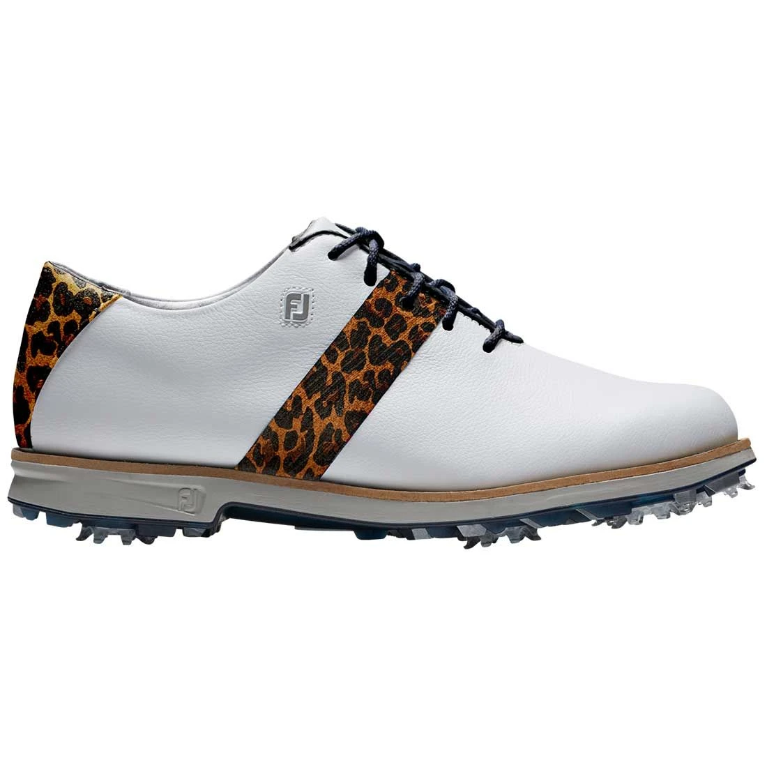 FootJoy Women's Premiere Series Golf Shoes White/Leopard 1 FootJoy Women's Premiere Series Golf Shoes White/Leopard