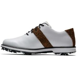 FootJoy Women's Premiere Series Golf Shoes White/Leopard 11 FootJoy Women's Premiere Series Golf Shoes White/Leopard -Callaway Store footjoy womens premiere series golf shoes white leopard 99041 side itempicture