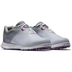 FootJoy Women's Pro SL Sport Golf Shoes White/Grey/Lilac 9 FootJoy Women's Pro SL Sport Golf Shoes White/Grey/Lilac -Callaway Store footjoy womens pro sl sport golf shoes white grey lilac 98146 pair itempicture