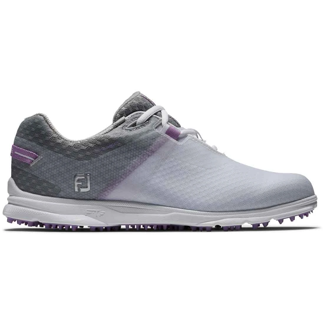 FootJoy Women's Pro SL Sport Golf Shoes White/Grey/Lilac 1 FootJoy Women's Pro SL Sport Golf Shoes White/Grey/Lilac