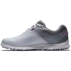 FootJoy Women's Pro SL Sport Golf Shoes White/Grey/Lilac 10 FootJoy Women's Pro SL Sport Golf Shoes White/Grey/Lilac -Callaway Store footjoy womens pro sl sport golf shoes white grey lilac 98146 side itempicture