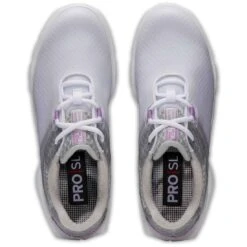 FootJoy Women's Pro SL Sport Golf Shoes White/Grey/Lilac 13 FootJoy Women's Pro SL Sport Golf Shoes White/Grey/Lilac -Callaway Store footjoy womens pro sl sport golf shoes white grey lilac 98146 top itempicture