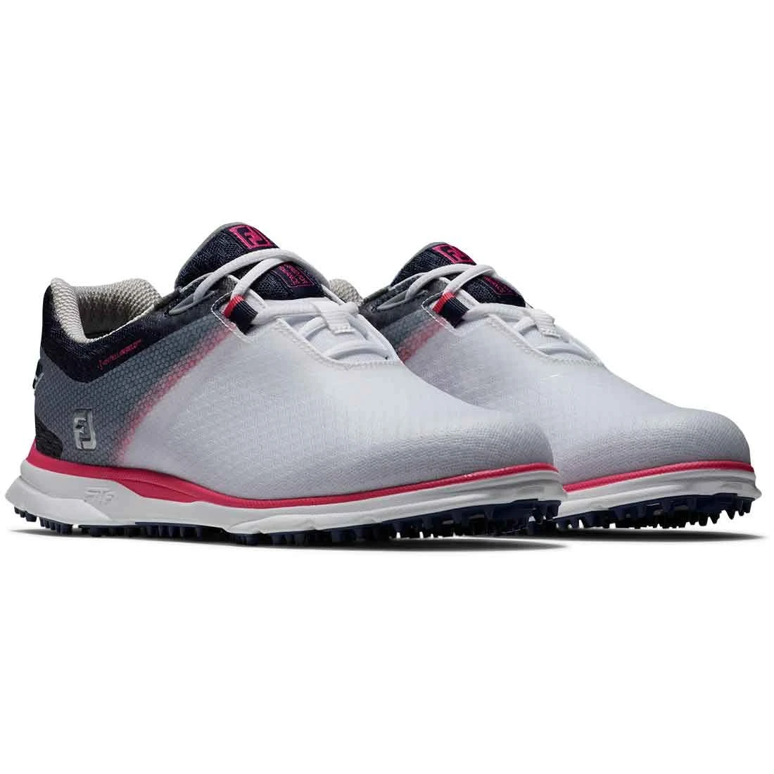 FootJoy Women's Pro SL Sport Golf Shoes White/Navy/Pink 3 FootJoy Women's Pro SL Sport Golf Shoes White/Navy/Pink - Image 3