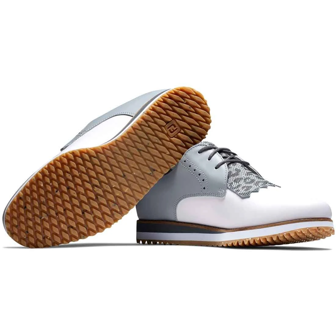 FootJoy Women's Sport Retro Golf Shoes White/Light Grey 5 FootJoy Women's Sport Retro Golf Shoes White/Light Grey - Image 5