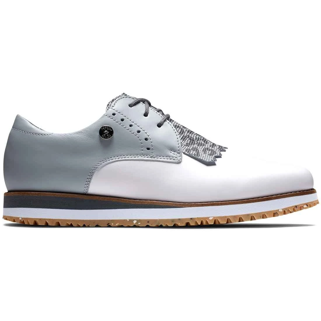 FootJoy Women's Sport Retro Golf Shoes White/Light Grey 1 FootJoy Women's Sport Retro Golf Shoes White/Light Grey