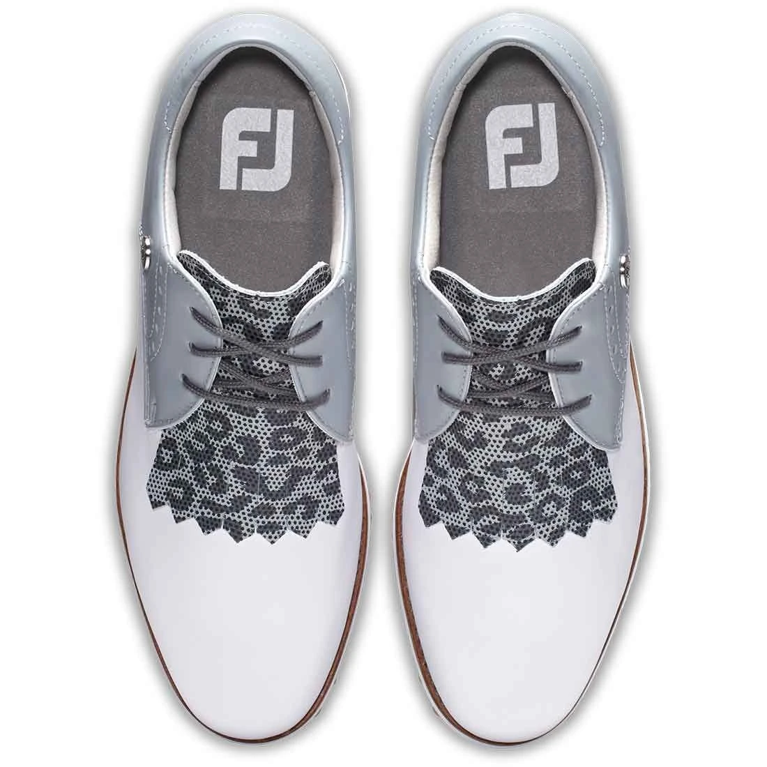 FootJoy Women's Sport Retro Golf Shoes White/Light Grey 6 FootJoy Women's Sport Retro Golf Shoes White/Light Grey - Image 6