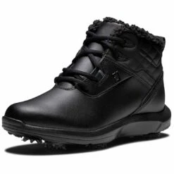 FootJoy Women's Stormwalker Golf Boots Black 8 FootJoy Women's Stormwalker Golf Boots Black -Callaway Store footjoy womens stormwalker golf boots 98831 black front itempicture