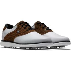 FootJoy Women's Traditions Saddle Golf Shoes Leopard 5 FootJoy Women's Traditions Saddle Golf Shoes Leopard -Callaway Store footjoy womens traditions saddle golf shoes leopard 97923 pair itempicture