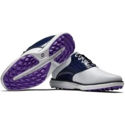 FootJoy Women's Traditions SL Golf Shoes White/Navy 10 FootJoy Women's Traditions SL Golf Shoes White/Navy -Callaway Store footjoy womens traditions sl golf shoes white navy 97899 combo itempicture