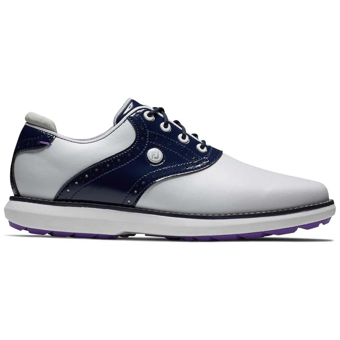 FootJoy Women's Traditions SL Golf Shoes White/Navy 1 FootJoy Women's Traditions SL Golf Shoes White/Navy