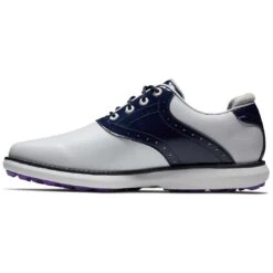 FootJoy Women's Traditions SL Golf Shoes White/Navy 13 FootJoy Women's Traditions SL Golf Shoes White/Navy -Callaway Store footjoy womens traditions sl golf shoes white navy 97899 side itempicture