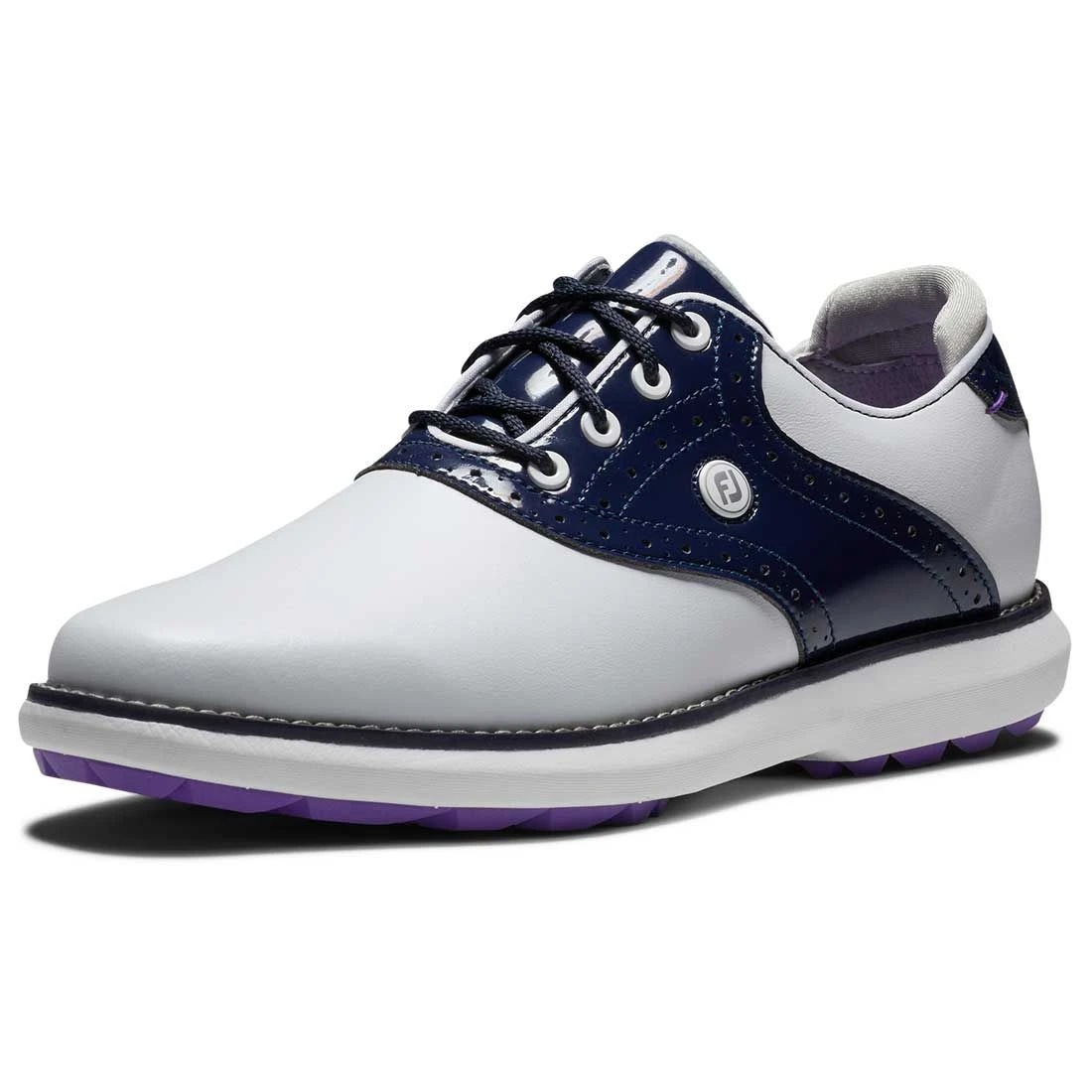 FootJoy Women's Traditions SL Golf Shoes White/Navy 3 FootJoy Women's Traditions SL Golf Shoes White/Navy - Image 3