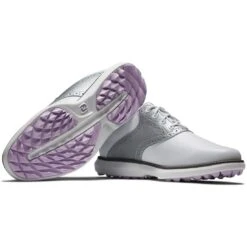 FootJoy Women's Traditions SL Golf Shoes White/Silver 10 FootJoy Women's Traditions SL Golf Shoes White/Silver -Callaway Store footjoy womens traditions sl golf shoes white silver 97897 combo itempicture