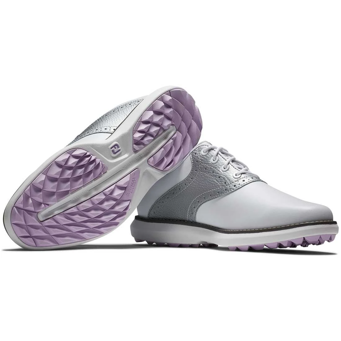 FootJoy Women's Traditions SL Golf Shoes White/Silver 4 FootJoy Women's Traditions SL Golf Shoes White/Silver - Image 4
