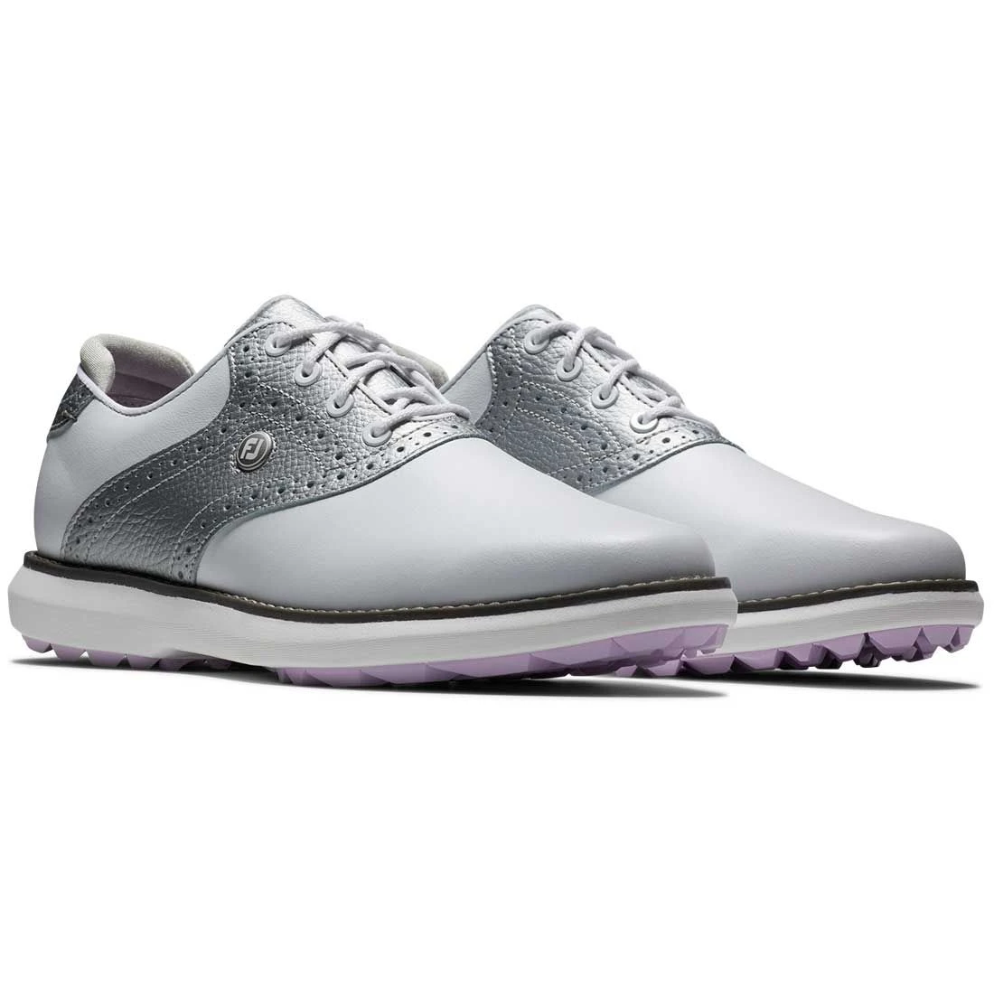 FootJoy Women's Traditions SL Golf Shoes White/Silver 5 FootJoy Women's Traditions SL Golf Shoes White/Silver - Image 5