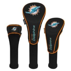 Team Effort NFL Set Of 3 Headcovers -Callaway Store mcarthur sports nfl set of 3 headcovers miami dolphins