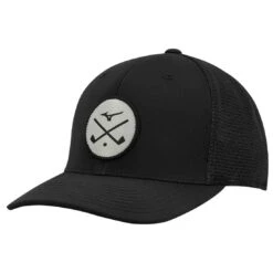 Mizuno Crossed Clubs Mesh Snapback Hat -Callaway Store mizuno crossed clubs mesh snapback hat black itempicture