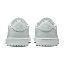 Nike Air Jordan 1 Low G Golf Shoes White/White/Pure Platinum -Callaway Store nike air jordan 1 low g golf shoes white pure platinum dd9315 110 heel itempicture