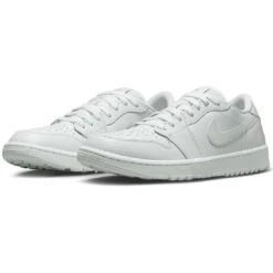 Nike Air Jordan 1 Low G Golf Shoes White/White/Pure Platinum -Callaway Store nike air jordan 1 low g golf shoes white pure platinum dd9315 110 pair itempicture