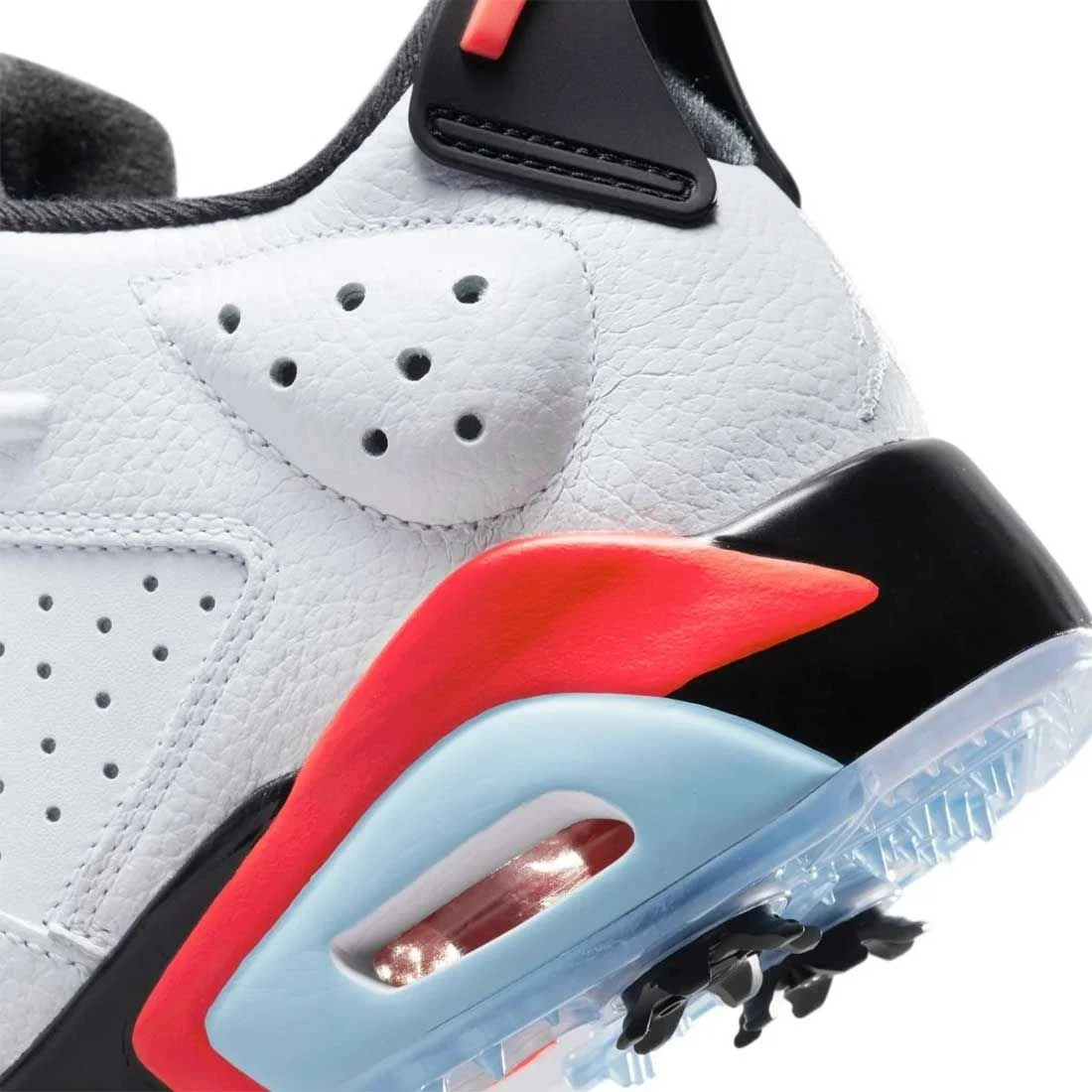 Nike Jordan Retro 6 G Golf Shoes White/Black/Infrared 8 Nike Jordan Retro 6 G Golf Shoes White/Black/Infrared - Image 8