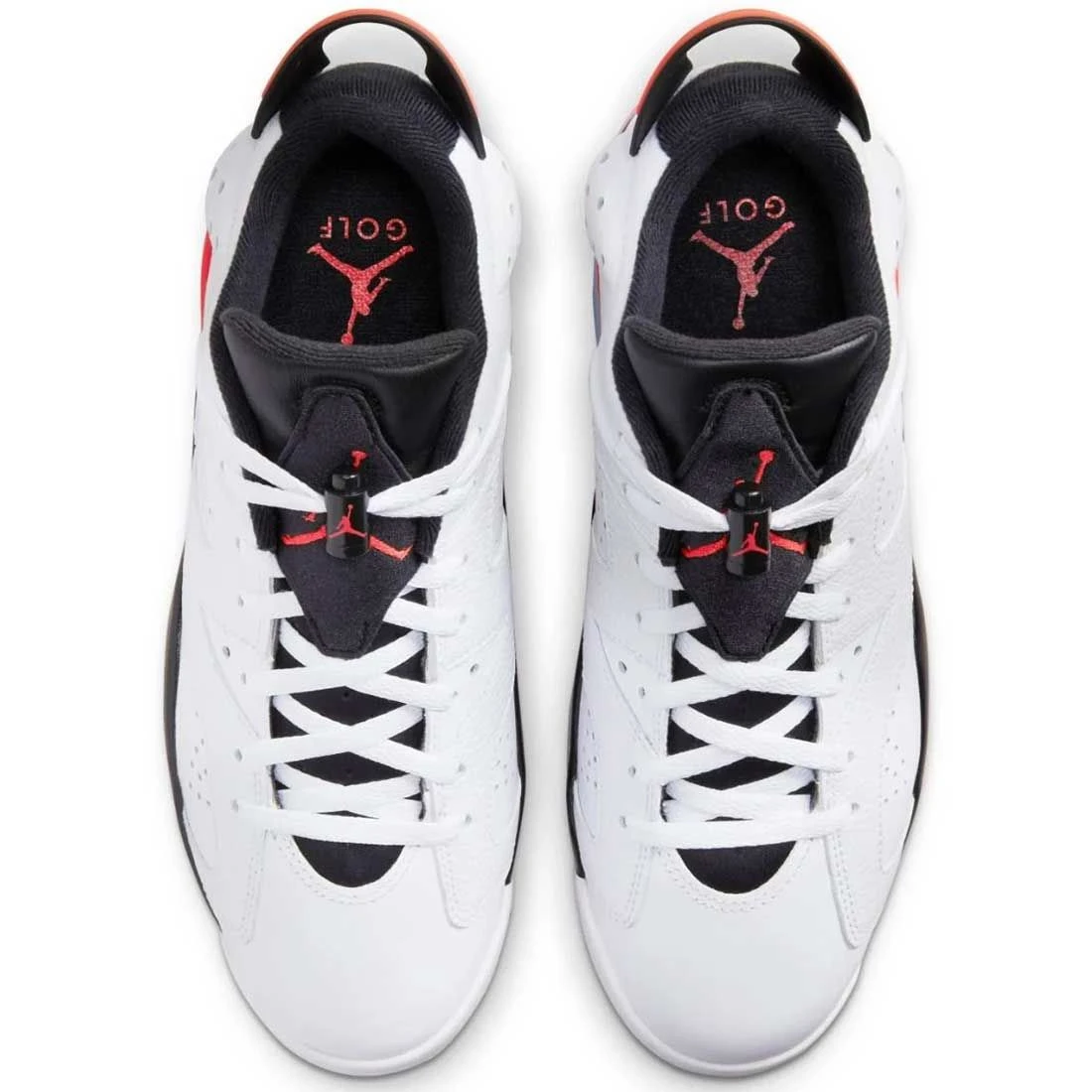 Nike Jordan Retro 6 G Golf Shoes White/Black/Infrared 5 Nike Jordan Retro 6 G Golf Shoes White/Black/Infrared - Image 5