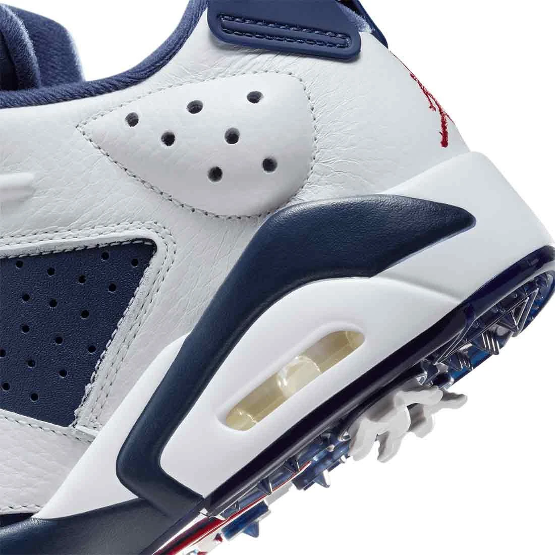 Nike Jordan Retro 6 G Golf Shoes White/Midnight Navy/Varsity Red 8 Nike Jordan Retro 6 G Golf Shoes White/Midnight Navy/Varsity Red - Image 8