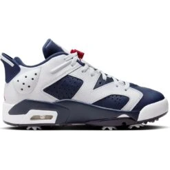 Nike Jordan Retro 6 G Golf Shoes White/Midnight Navy/Varsity Red 11 Nike Jordan Retro 6 G Golf Shoes White/Midnight Navy/Varsity Red -Callaway Store nike air jordan retro 6 g golf shoes white midnight navy varsity red spine itempicture